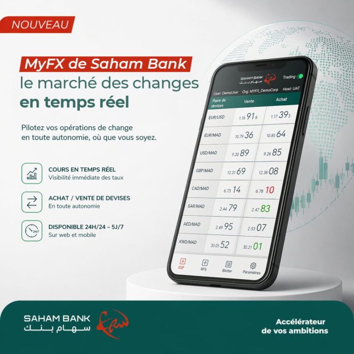 Saham Bank lance MyFX, première application mobile de change au Maroc Saham Bank lance MyFX, première application mobile de change au Maroc