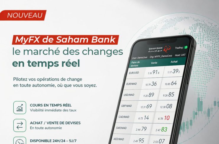 Saham Bank lance MyFX, première application mobile de change au Maroc