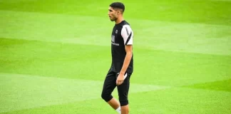 Achraf Hakimi reprend l’entraînement avant PSG-Lens Achraf Hakimi reprend l’entraînement avant PSG-Lens