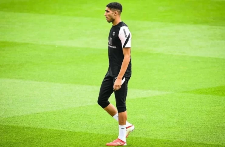 Achraf Hakimi reprend l’entraînement avant PSG-Lens