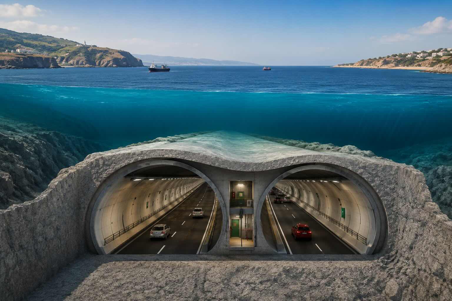 Un projet de tunnel sous-marin entre le Maroc et le Portugal à l’étude Un projet de tunnel sous-marin entre le Maroc et le Portugal à l’étude